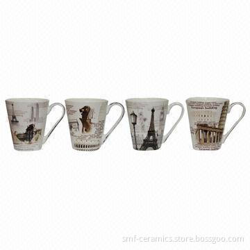 11oz New Bone China Ceramic Mugs, Various Colors Available